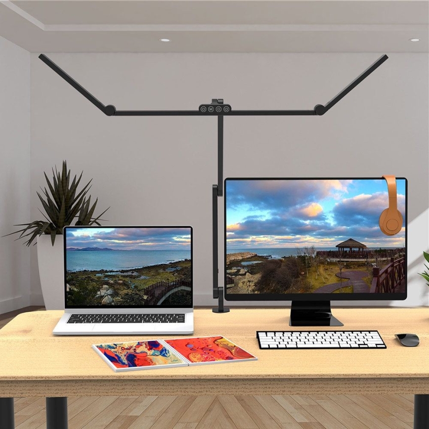 Lampe de table tactile flexible à intensité variable POINTIQ LED/36W/230V 3000-6500K CRI 92 noir