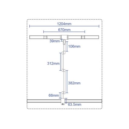 Lampe de table tactile flexible à intensité variable POINTIQ LED/36W/230V 3000-6500K CRI 92 noir