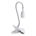Lampe de table flexible avec pince CLIP 1xE27/30W/230V blanc