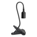 Lampe de table flexible avec pince CLIP 1xE27/30W/230V noir
