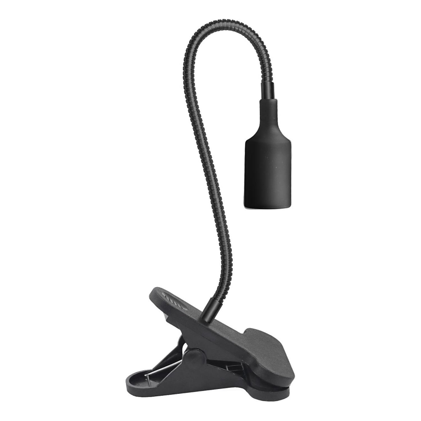 Lampe de table flexible avec pince CLIP 1xE27/30W/230V noir