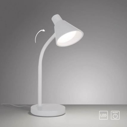 LAMPE DE TABLE FLEXIBLE LED PIXIE 4,5W 230V blanche - JUST LIGHT. 11248-16