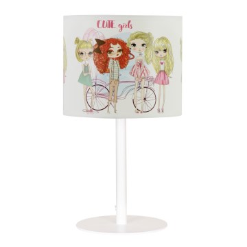 Lampe de table GIRLS VIBES pour filles 1xE27/60W/230V Ø 18 cm