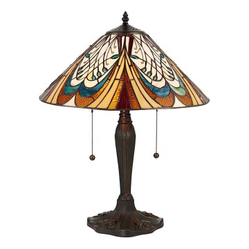 Lampe de table HECTOR 2xE27/60W/230V Ø 40 cm - Endon 64163