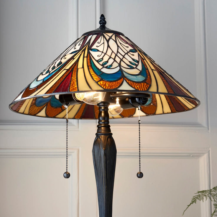 Lampe de table HECTOR 2xE27/60W/230V Ø 40 cm - Endon 64163
