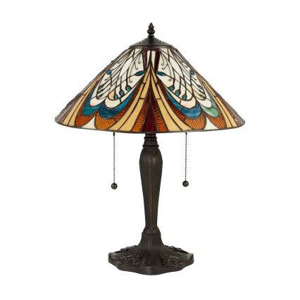 Lampe de table HECTOR 2xE27/60W/230V Ø 40 cm - Endon 64163