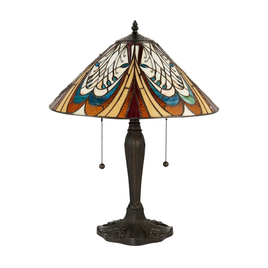 Lampe de table HECTOR 2xE27/60W/230V Ø 40 cm - Endon 64163