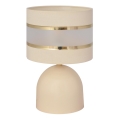 Lampe de table HELEN 1xE27/15W/230V crème/doré