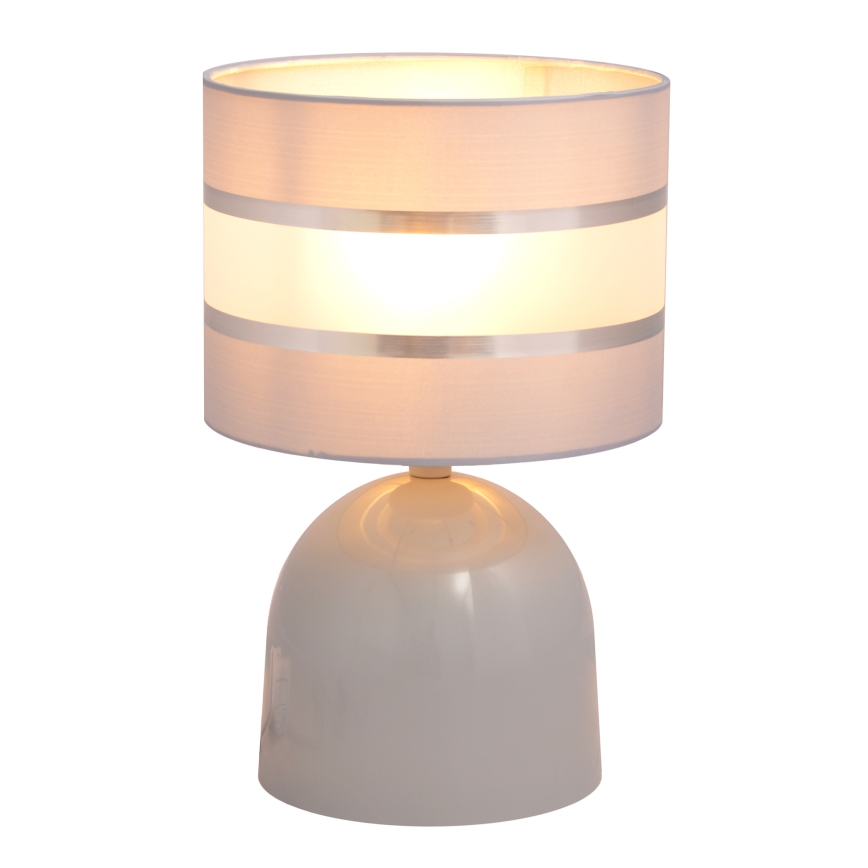 Lampe de table HELEN 1xE27/15W/230V gris/argent
