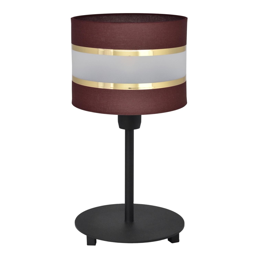 Lampe de table HELEN 1xE27/15W/230V marron/noir/doré