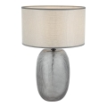 Lampe de table JENIFER 1xE27/40W/230V gris/fumé