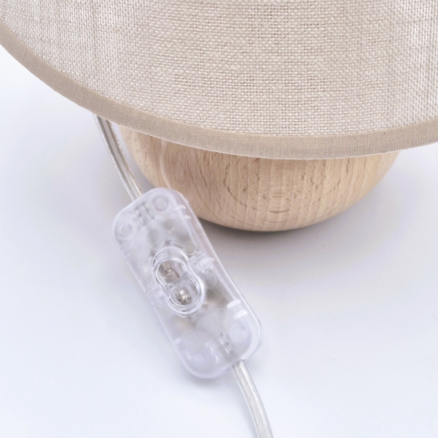 Lampe de table JUTA 1xE27/60W/230V hêtre