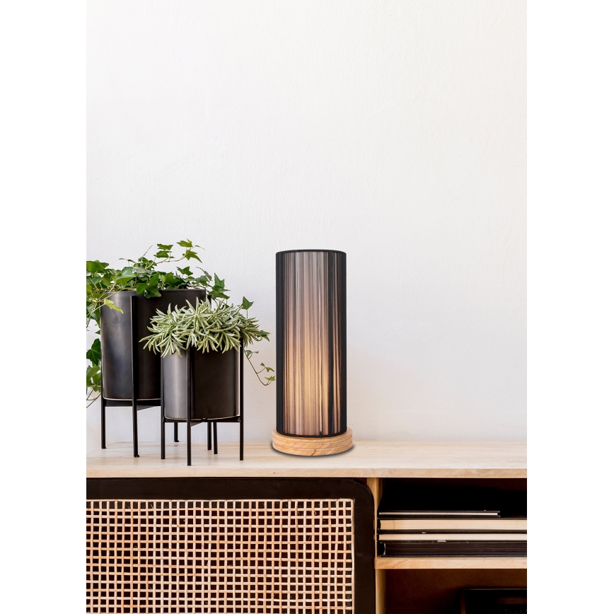 Lampe de table KIOTO 1xE27/40W/230V noir/marron