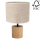 Lampe de table KRETA 1xE27/25W/230V chêne/beige - certifié FSC