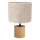 Lampe de table KRETA 1xE27/25W/230V chêne/beige chêne