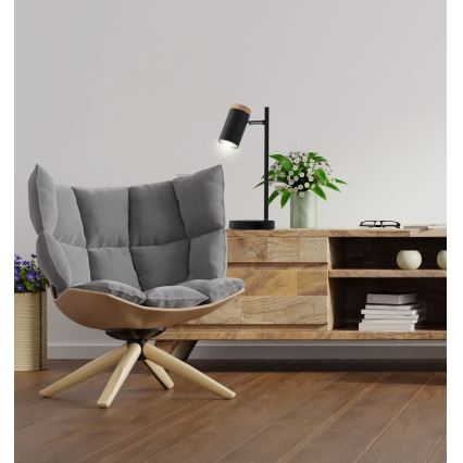 Lampe de table LAGOS 1xGU10/15W/230V noir/marron