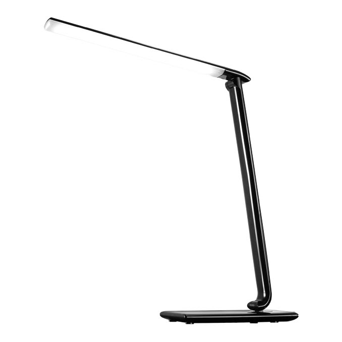 Lampe de table LED à intensité modulable port USB LED/12W/230V noir