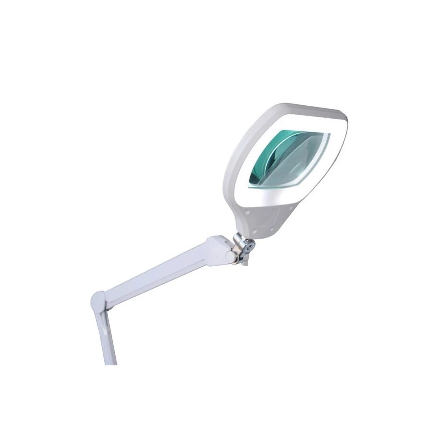 Lampe de table LED à intensité variable avec une loupe LED/12W/230V blanche
