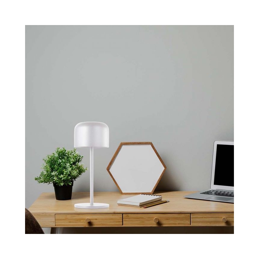 LED Lampe de table tactile rechargeable et à intensité variable LED/1,5W/5V 2700-5700K IP54 2200 mAh blanc