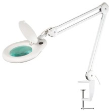 Lampe de table LED avec loupe LED/9W/230V blanche