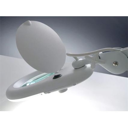 Lampe de table LED avec loupe LED/9W/230V blanche