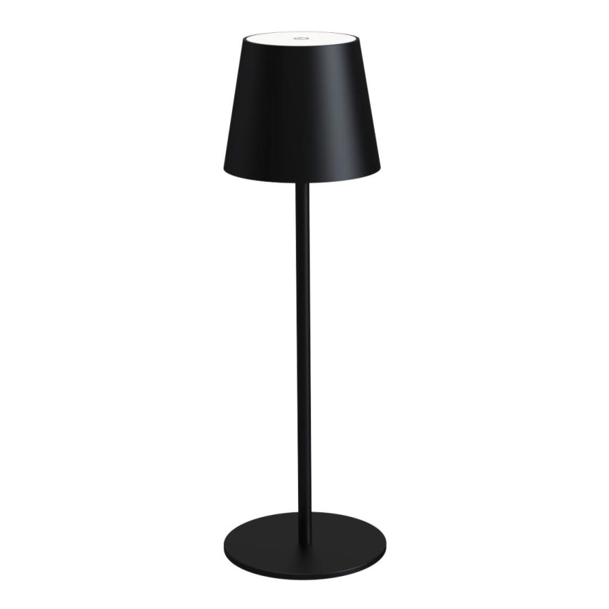 Lampe de table LED dimmable d'extérieur rechargeable LED/4W/4000 mAh 3000/4000/5500K IP44 noire
