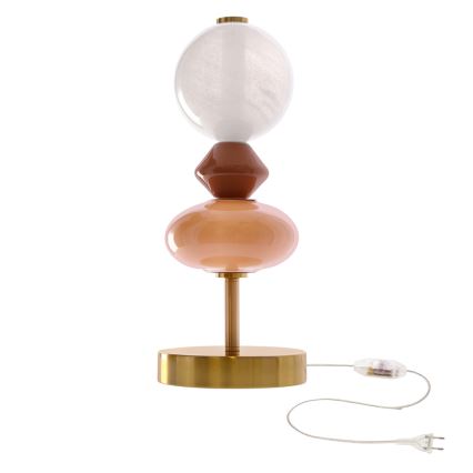 Lampe de table LED FLORES LED/10W/230V dorée/orange/marron