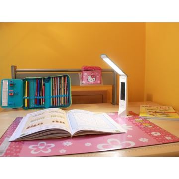Lampe de table LED multifonction à intensité variable DAISY LED/1,6W/USB blanc-vert 600 mA