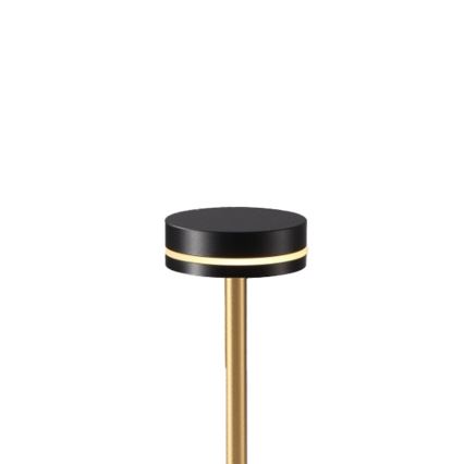 Lampe de table LED rechargeable à intensité variable SAM LED/5W/5V 3600 mAh noir/doré