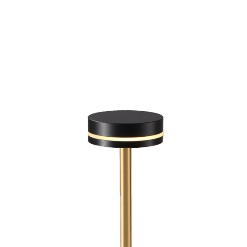 Lampe de table LED rechargeable à intensité variable SAM LED/5W/5V 3600 mAh noir/doré