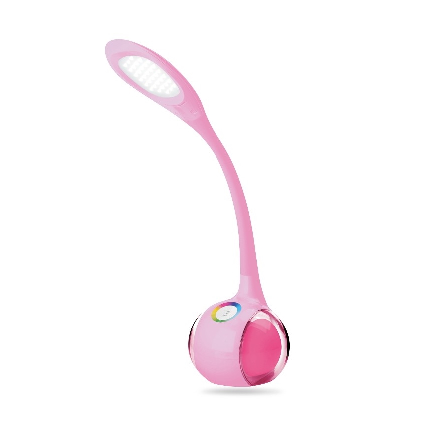 Lampe de table LED RGB à intensité variable LED/7W/230V rose