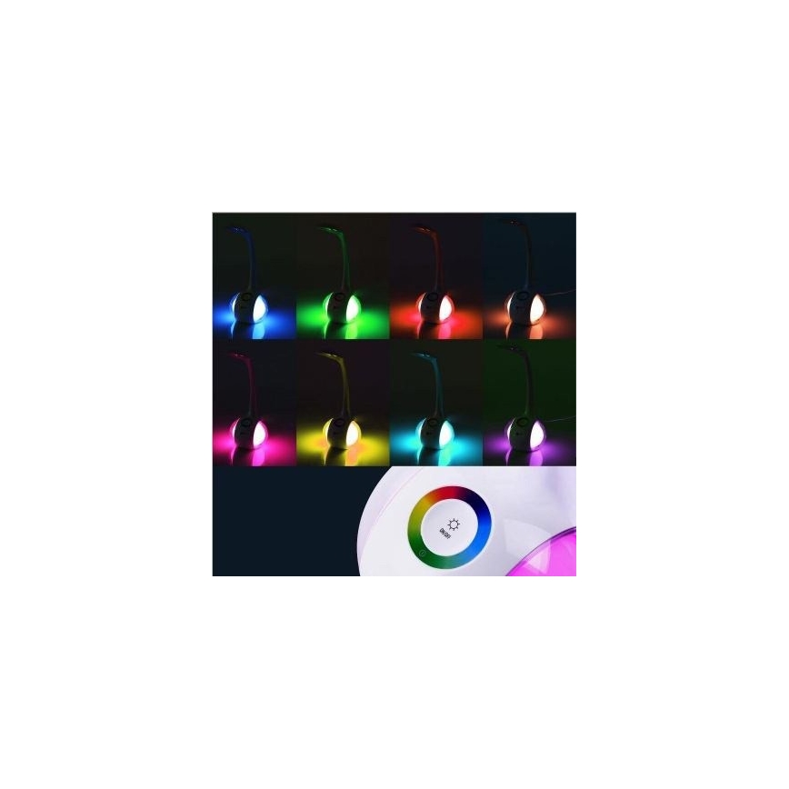 Lampe de table LED RGB à intensité variable LED/7W/230V rose