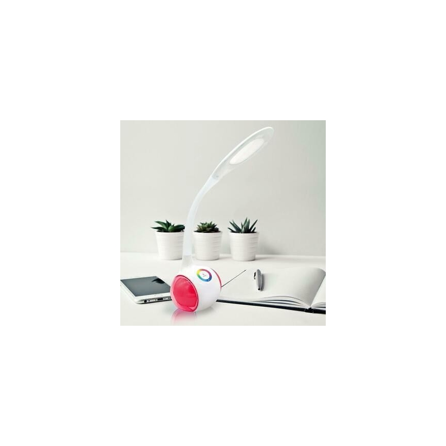 Lampe de table LED RGB à intensité variable tactile LED/5W/5V 2400 mAh
