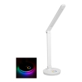 Lampe de table LED RGB rechargeable avec fonction batterie portative LED/12W/5V 2800-6000K blanc