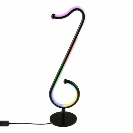 Lampe de table LED RGBW à intensité variable NUTKA LED/15W/5V noir + télécommande