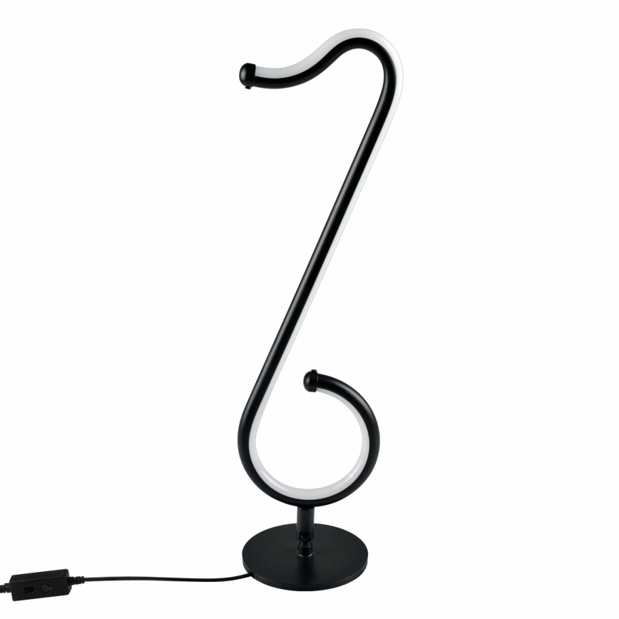 Lampe de table LED RGBW à intensité variable NUTKA LED/15W/5V noir + télécommande
