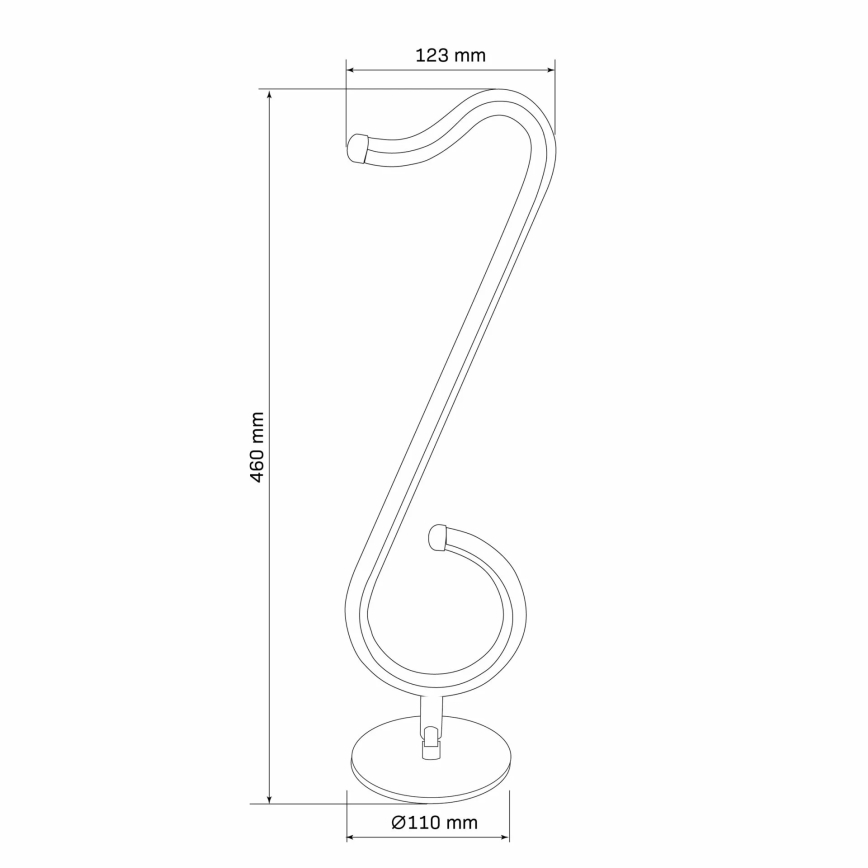 Lampe de table LED RGBW à intensité variable NUTKA LED/15W/5V noir + télécommande