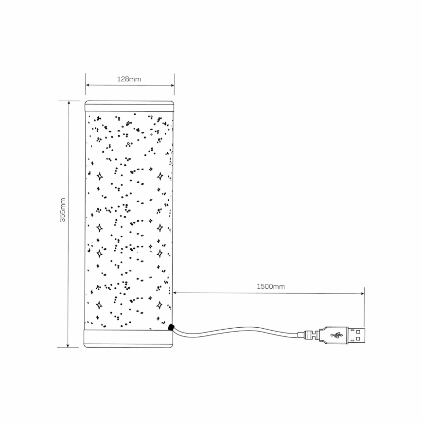 Lampe de table LED RGBW à intensité variable STELLA MINI LED/5W/5V + télécommande