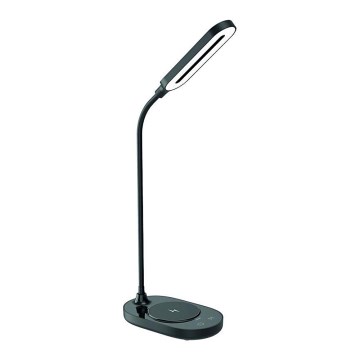 Lampe de table LED tactile à intensité variable avec chargement sans fil OCTAVIA LED/7W/230V noire