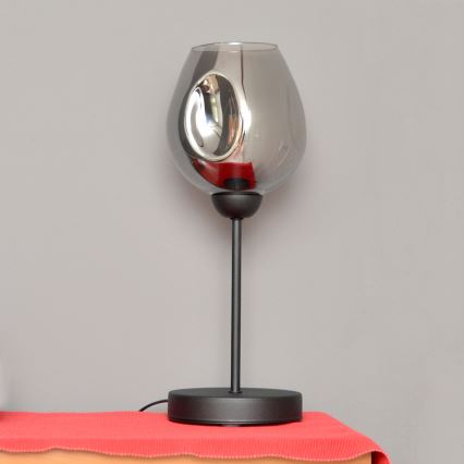 Lampe de table LILI 1xE27/15W/230V noir/gris