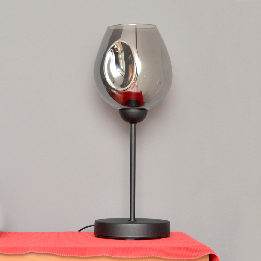 Lampe de table LILI 1xE27/15W/230V noir/gris