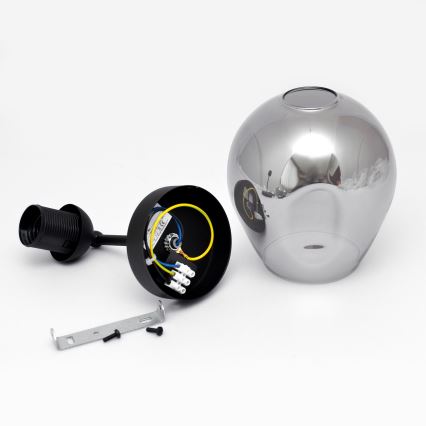 Lampe de table LILI 1xE27/15W/230V noir/gris