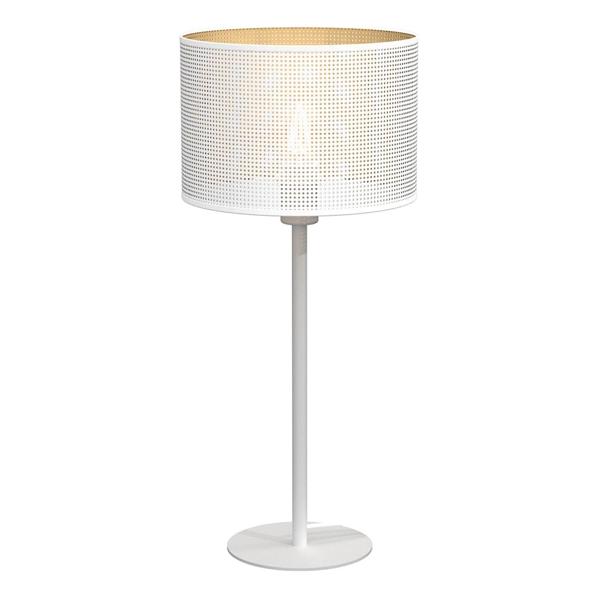 Lampe de table LOFT SHADE 1xE27/60W/230V d. 25 cm blanc/doré