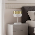 Lampe de table LUX 1xE27/15W/230V blanche/dorée