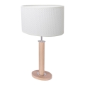 Lampe de table MERCEDES 1xE27/40W/230V 60 cm blanc/chêne