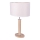 Lampe de table MERCEDES 1xE27/40W/230V 60 cm crème/chêne