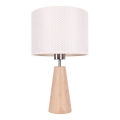 Lampe de table MERCEDES 1xE27/40W/230V d. 43 cm crème/chêne