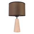 Lampe de table MERCEDES 1xE27/40W/230V d. 43 cm marron/chêne