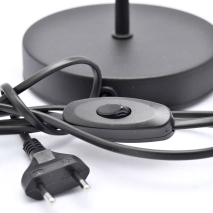 Lampe de table MOON 1xE27/15W/230V noir