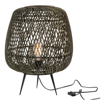 Lampe de table MOZA 1xE27/60W/230V bambou vert